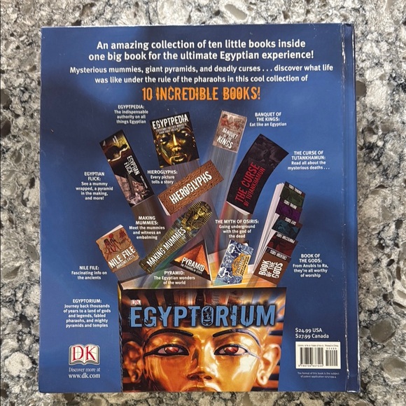 DK Egyptorium Book with Gold Cover - Picture 2 of 16